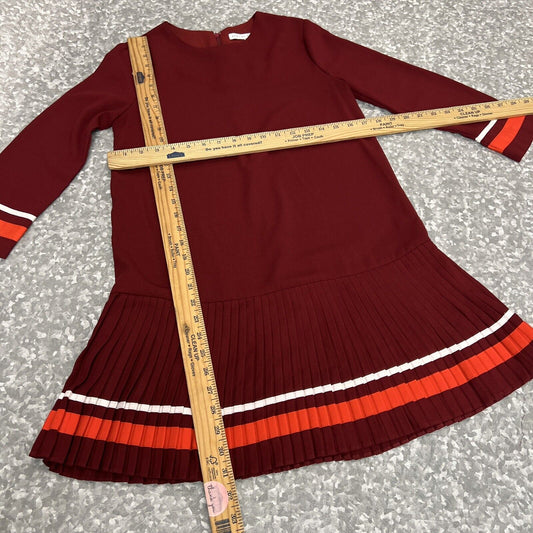 English Factory Dress Size Xs Burgundy