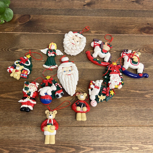 Vintage 14 Classic 3D Ornaments Set TRIM A HOME A K-Mart  Vintage