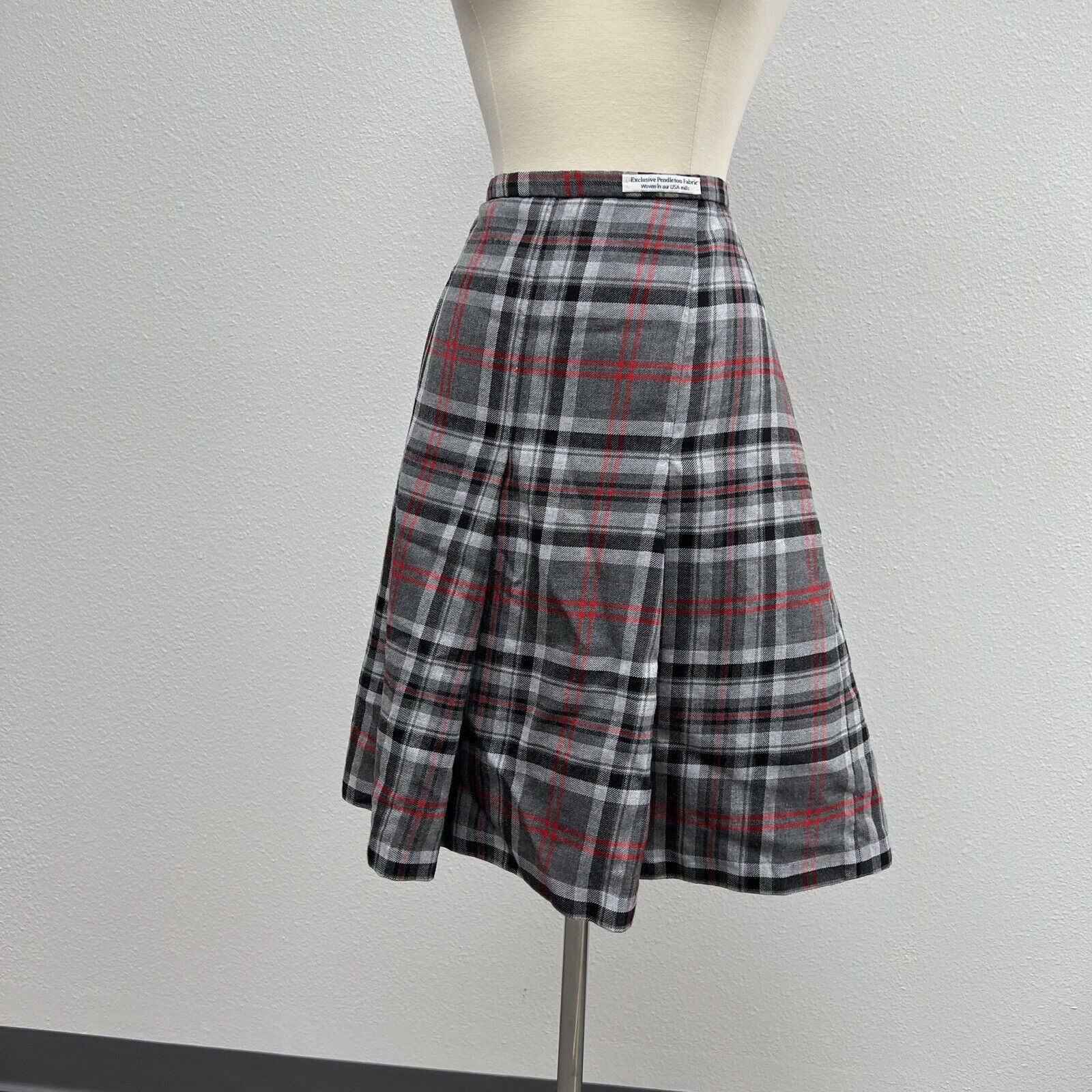 Vintage Pendleton Skirt 18 100% Virgin Wool Midi Made In USA