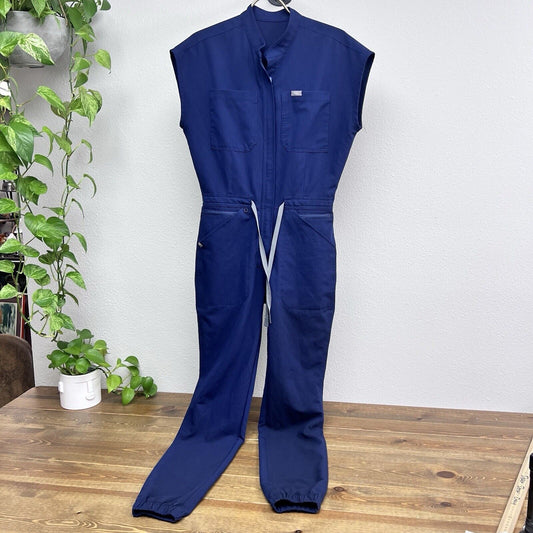 Figs Jumpsuit Women Size XS Navy Blue Sleeveless