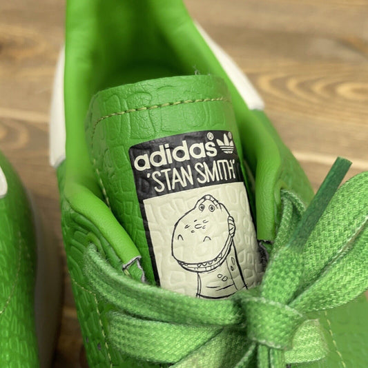 Rare Men's Size 9 Adidas Originals Stan Smith x Disney Toy Story Rex Dino Green