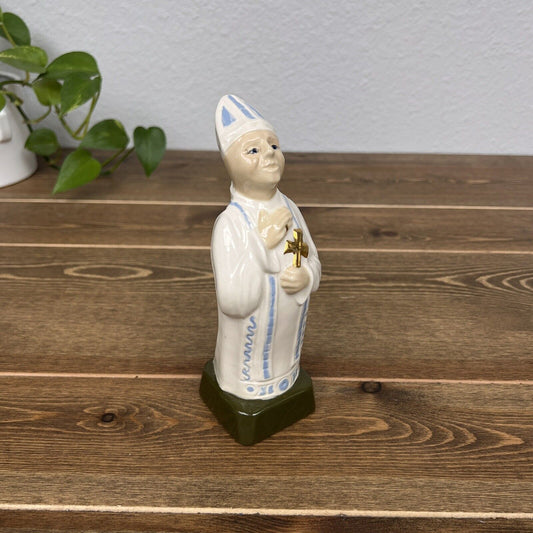 Vintage Hand Painted Porcelain Roman Catholic Pope Religious