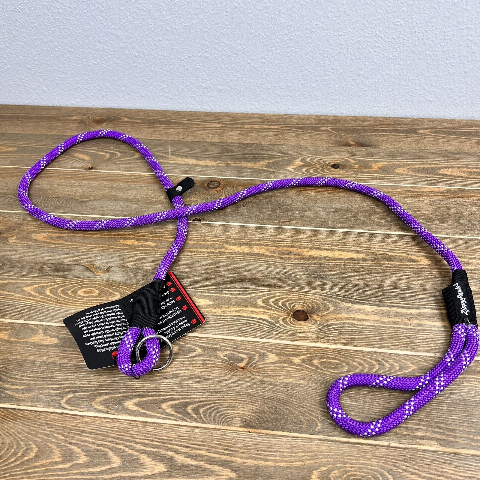 ZippyPaws Climbers Rope Leash Original 6 Ft - Purple Dog Lead