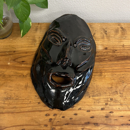 Vintage Pottery Mask Sculpted By Norma Dominguez 96  Unique Home Decor