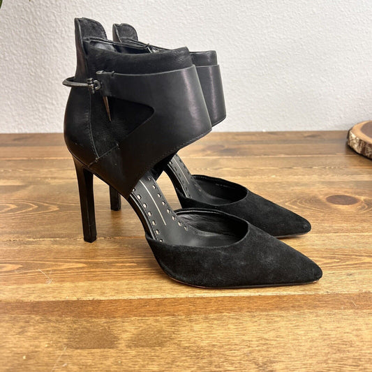 Dolce Vita Black Leather Heels Sz 10