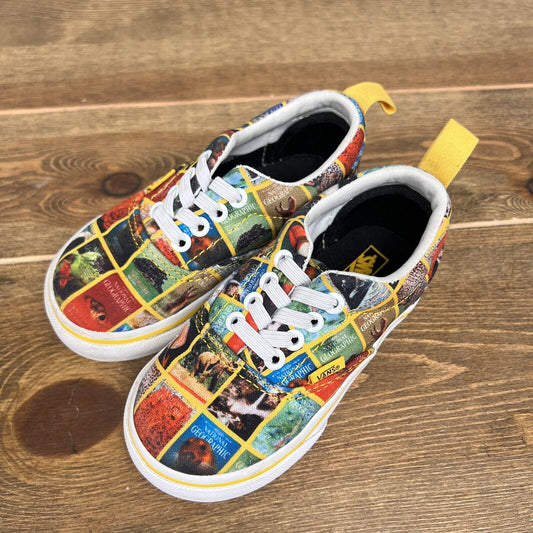 Vans x National Geographic Era Shoes Toddler Sz 6.5  Yellow Canvas Sneakers