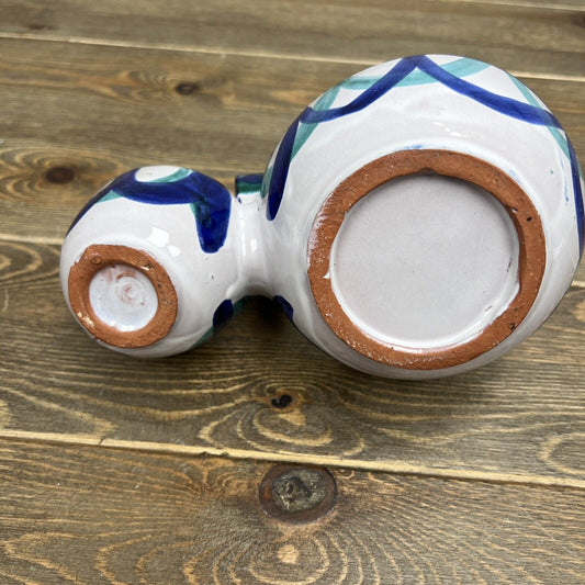 Aceitunas Server Dish Olive Pit Bowl Spanish Handpainted Red Clay  Pottery