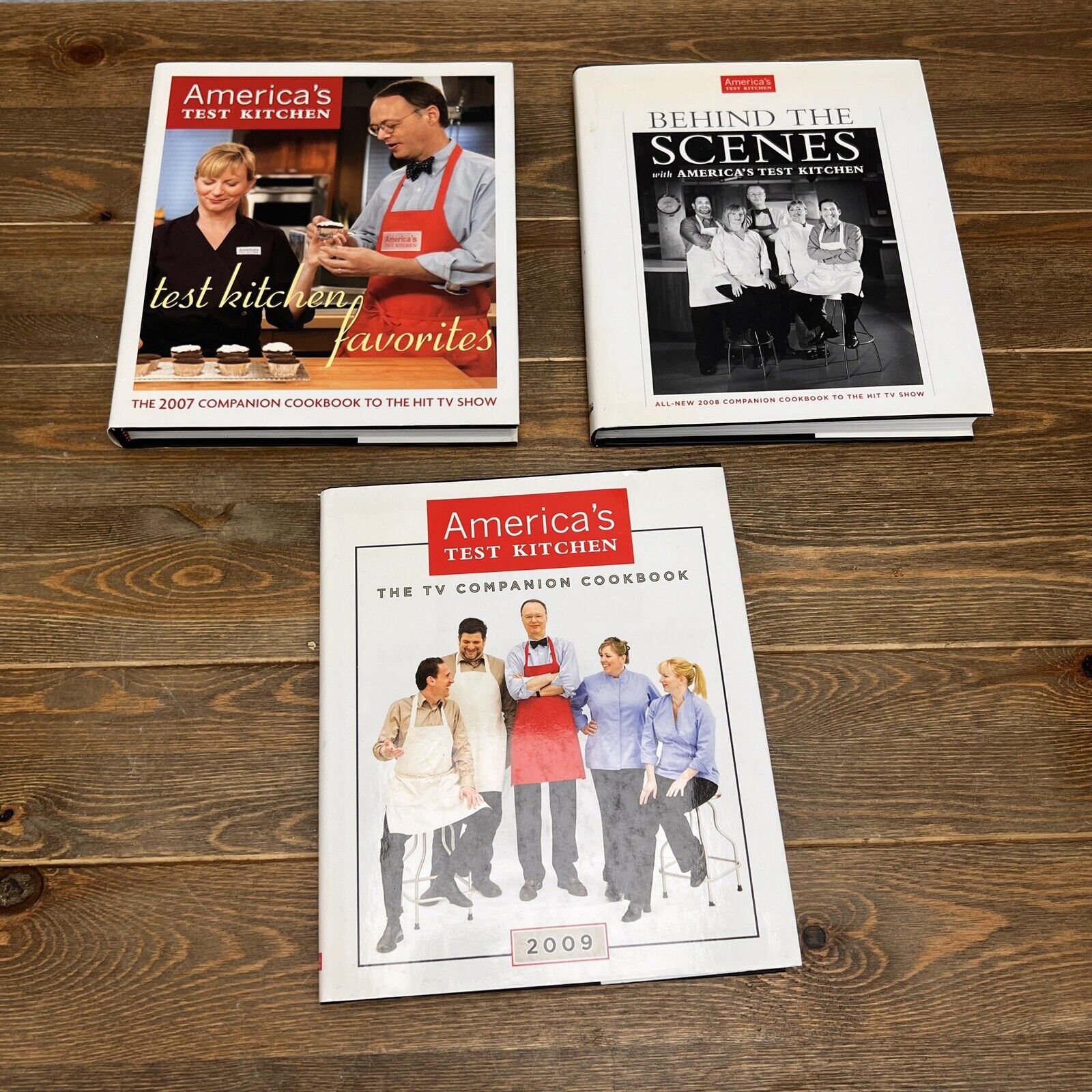 AMERICA'S TEST KITCHEN The TV Companion Cookbooks 2007, 2008,2009