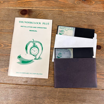 VTG Thunderclock Plus Installation Manual w/ Basic & Scheduler Software Apple II