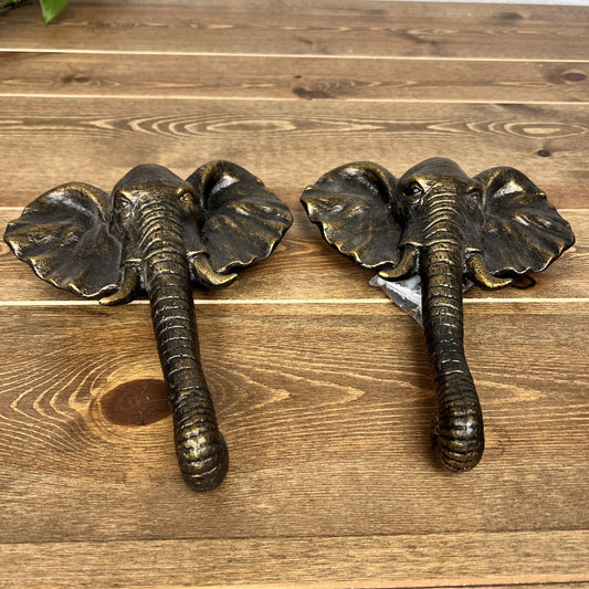 Spi Home Aluminum Elephant Doorknocker Set Of 2