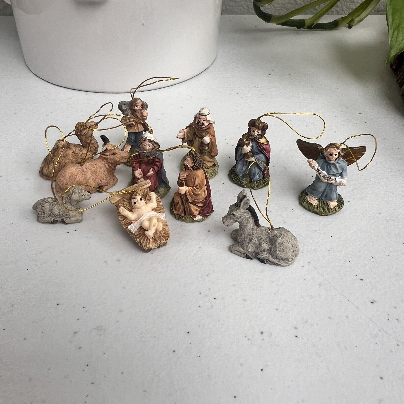 Mini Nativity Set Christmas Figures Ornaments