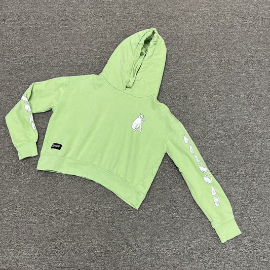 RIPNDIP Green Cropped hoodie Size M