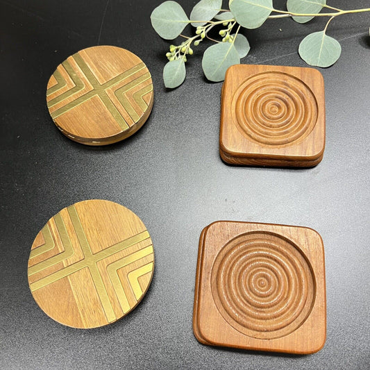 Vintage Wood Coasters