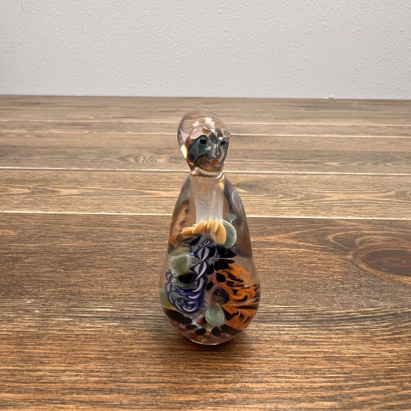 Murano Style Art Glass Paperweight  Mini Angel