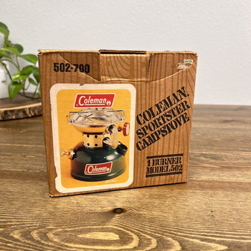 Vintage Coleman 502 CampStove Never Used in Box  1981