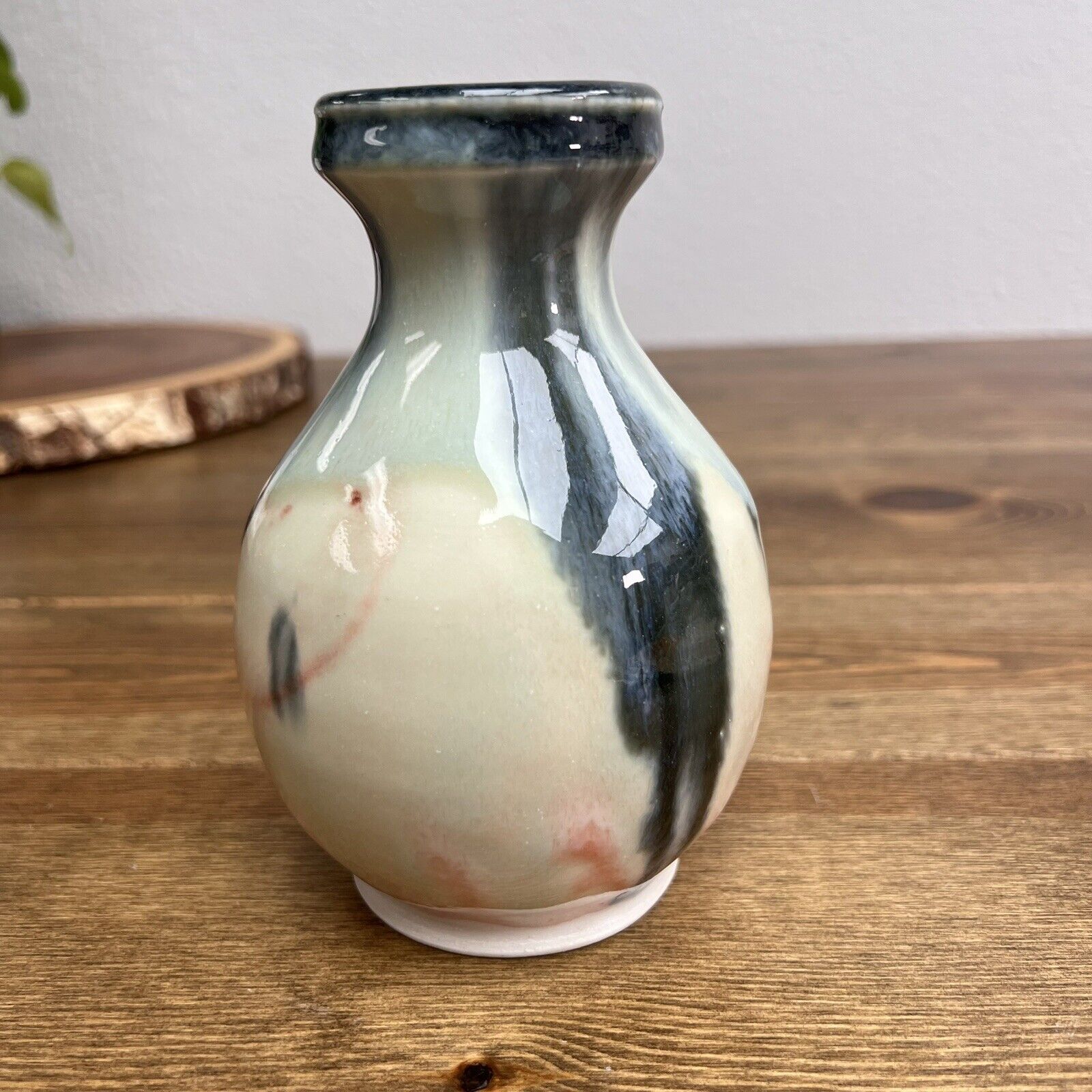 Signed Art Pottery Vase Glaze Rare