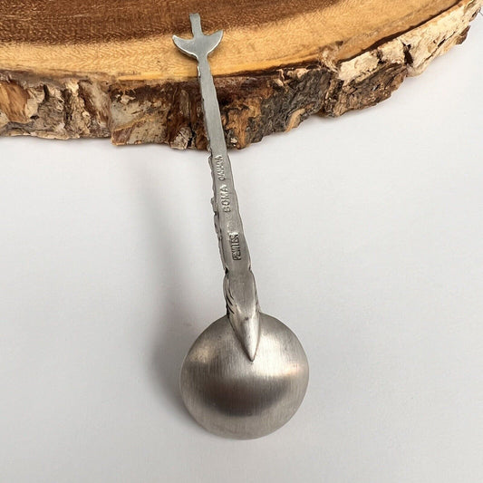 Pewter Canada Spoon Collection BC Indigenous People Totem Pole Souvenir BOMA