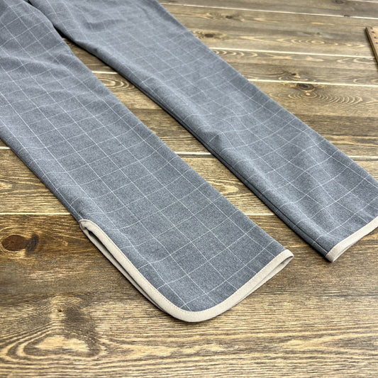 Basic Formal Work Ankle Pants in Gray & White Size Small See Measurement