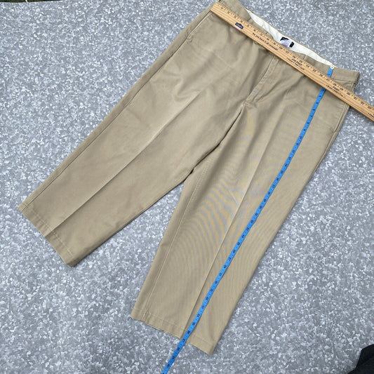 Lands End Traditional Fit Mens 42 Beige Khaki  Dress Pants