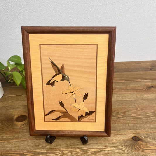 Hudson River Inlay, Hummingbird! Signed