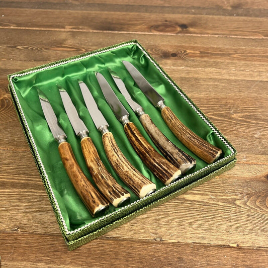 Anton Wingen Jr Solingen Germany Rostfrei Engraved 6 Piece Cutlery Set-Vintage