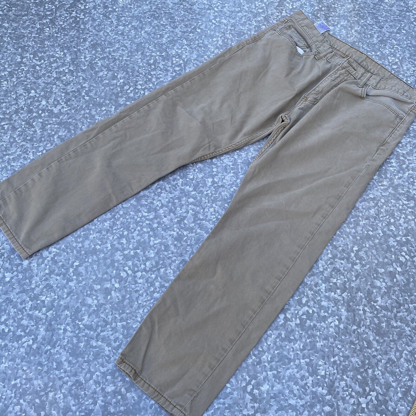 BEIGE KHAKI 508 REGULAR TAPERED LEVIS JEANS TAG 36x30