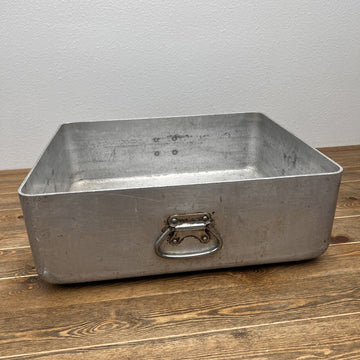 Vintage Wear-Ever Aluminum Super Large Heavy Roasting Pan 20"x17"x7" Model# 4493