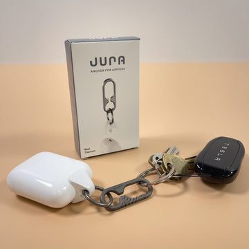 Jura Anchor for Apple AirPods (NOT AirPods Pro Compatible) Titanium Keychain New