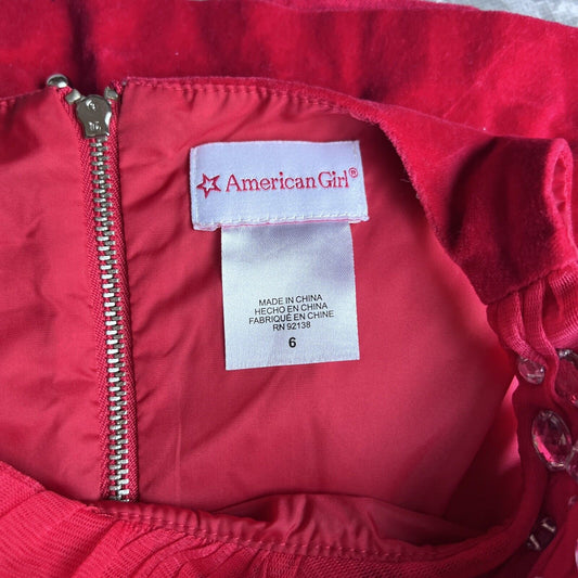 American Girl | Girls Size 6 Red Dress