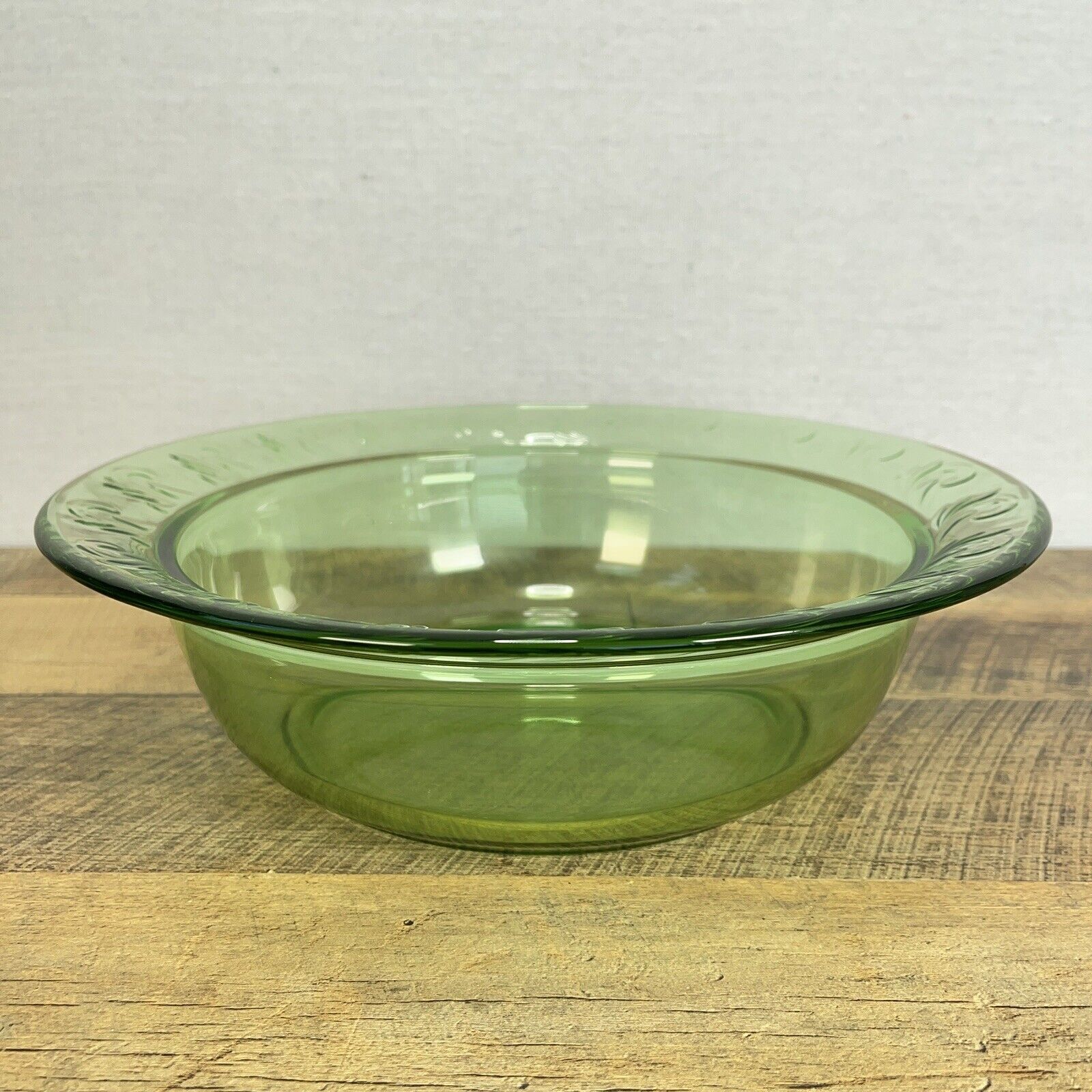 Art Glass Bowl Green  Made in USA