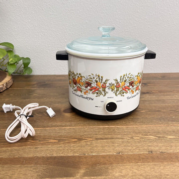 Vintage Kmart La Cuisine Sim R Pot Spice Of Life 3.5 Quart Slow Cooker