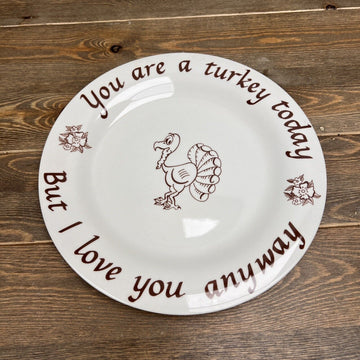 1981 HEIRLOOM DESIGNS  "YOU ARE A TURKEY"  10.5 Thanksgiving