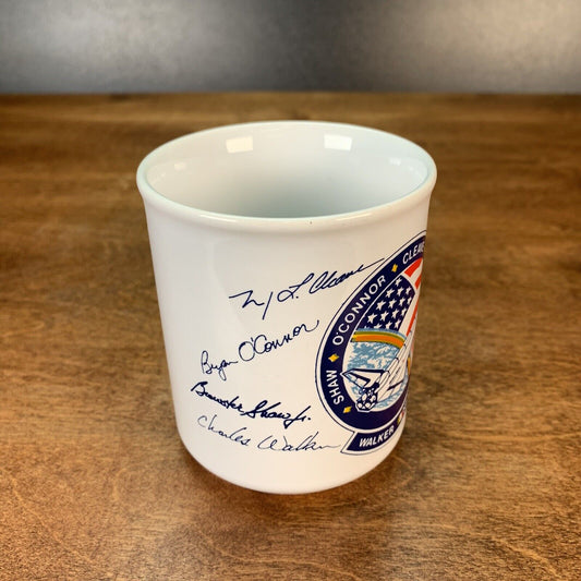 Atlantis Space Shuttle Mission STS-61-B Mug Cup Shaw O'Connor Cleave Ross Walker