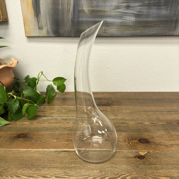 RIEDEL Wine Decanter Cornetto Single Handblown Crystal Austria Curved Neck