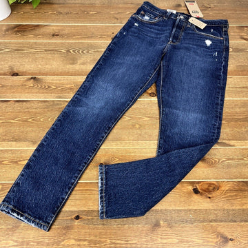 Levis 501 Skinny High Rise Womens 27x28 Dark Blue Jeans