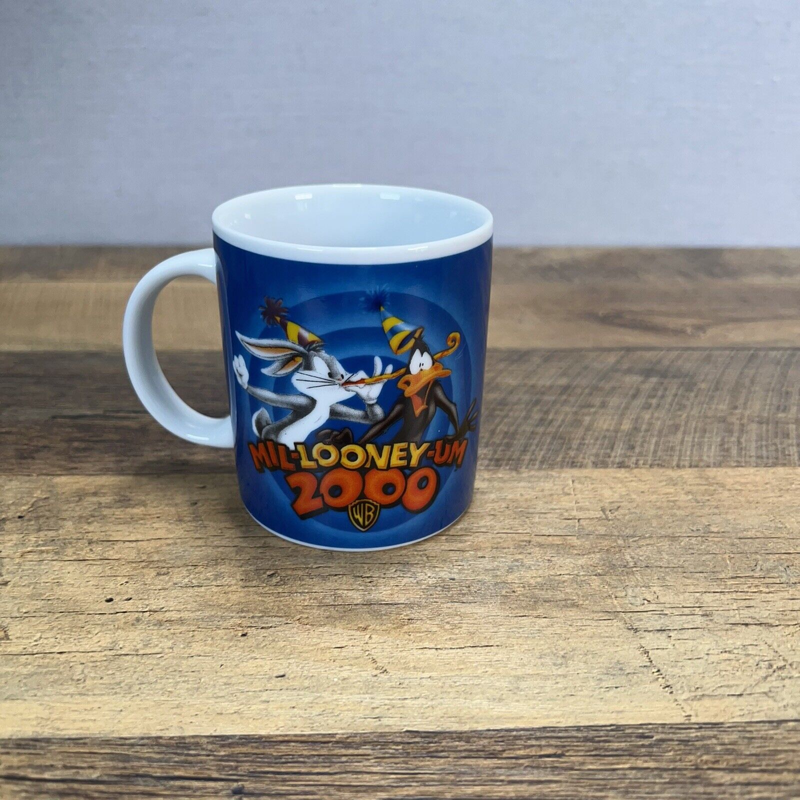 Looney Tunes Mug Cup Mill-Looney-um BUGS DAFFY 3.5" Tall Vtg 1999