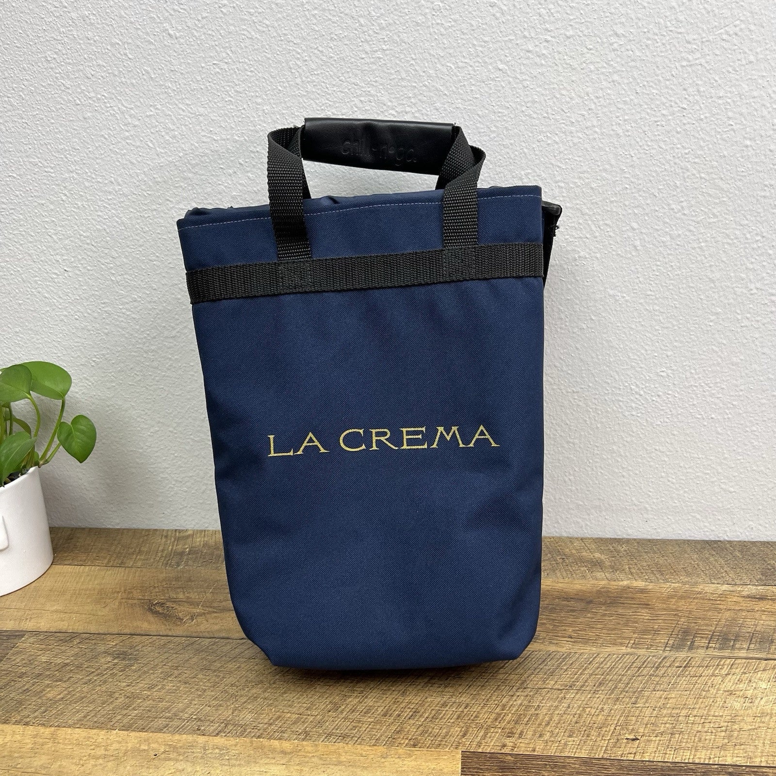 La Crema Wine Bag Chill N Go 4 Bottle Cooler Promo Insulated Tote Carrier Vintag