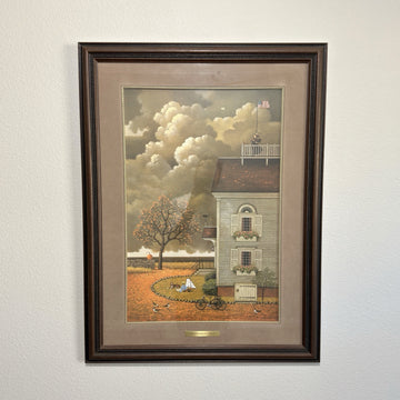 Charles Wysocki -Real Signature “Yearning For My Captain” Framed Matted Numbered