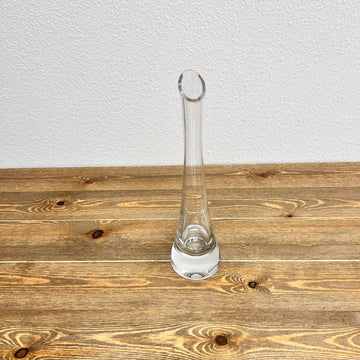 Clear Optic Glass Bud Vase 12" Tall skinny